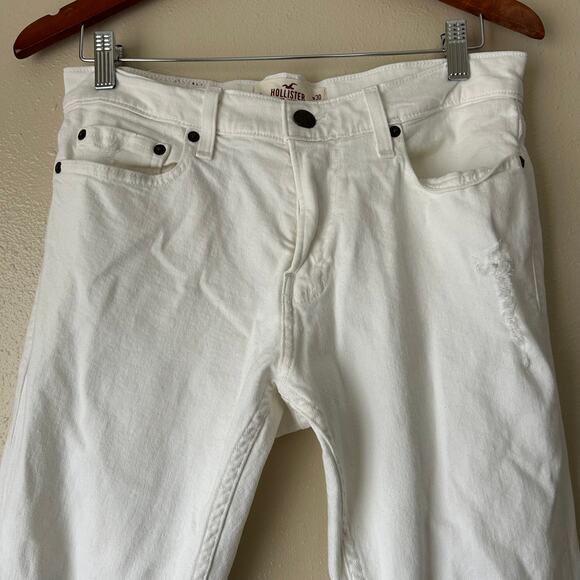 ❌SOLD❌ Men's Hollister White Skinny Jeans Size 30 x 30 - Picture 3 of 10